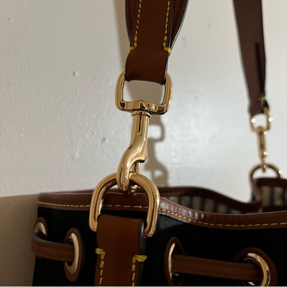 Dooney & Bourke Wayfarer Large Drawstring Nylon Bucket Bag - Picture 6 of 14
